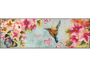 Fußmatte mit Blumen, Schmetterling und Kolibri