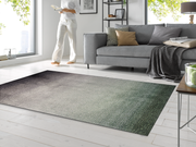 Fußmatte mit grün-schwarzer und dezenter Musterung im Wohnzimmer