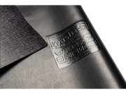 Rückenansicht der Fußmatte mit grün-schwarzer und dezenter Musterung