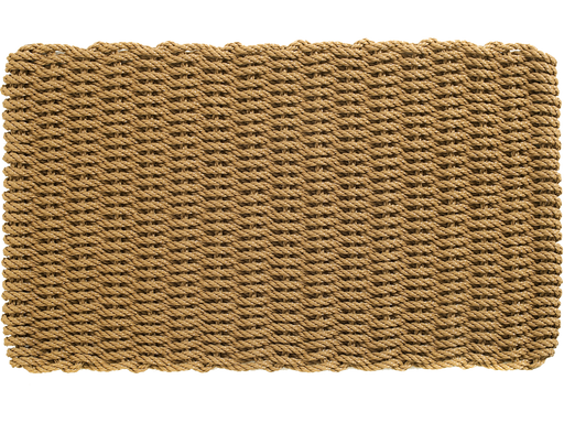 sandfarbene gewobene Fußmatte