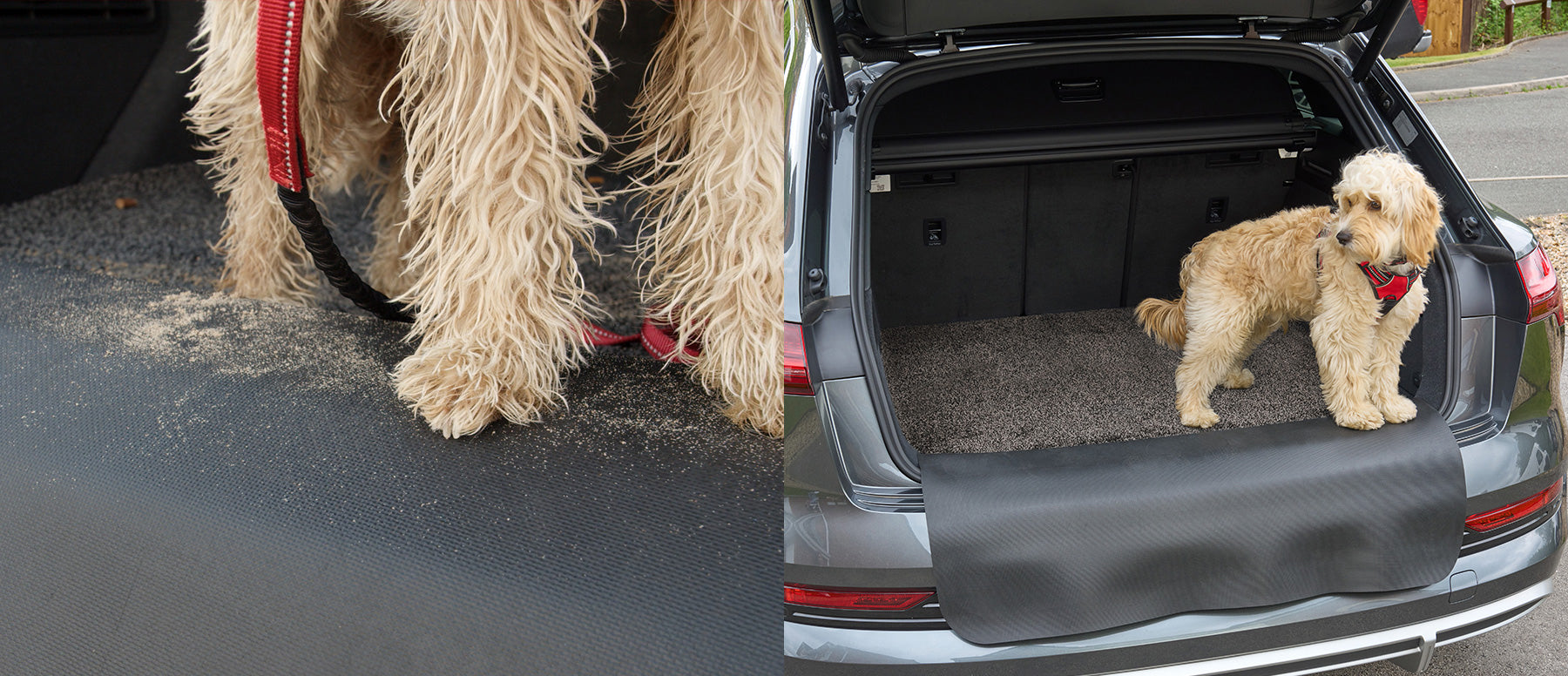 Fußmatte für den Kofferraum im Auto