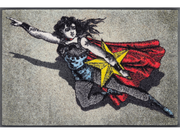 Fußmatte mit Frau und Stern