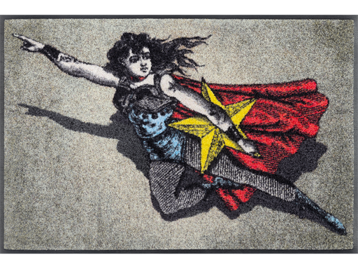 Fußmatte mit Frau und Stern