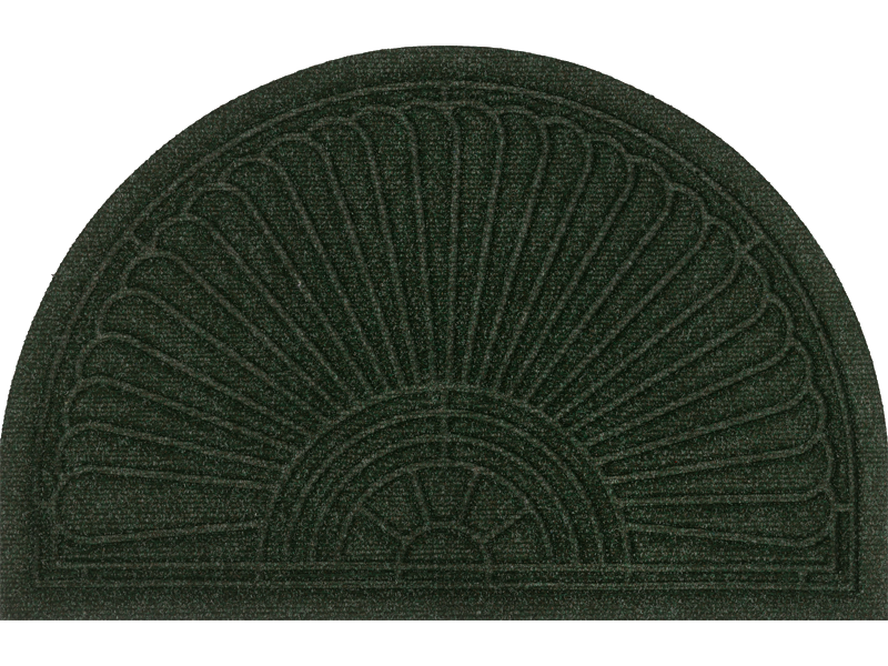 Fußmatte für den Außenbereich in dunkelgrün mit 3D-Struktur