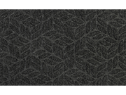 Fußmatte mit dunkelgrauen Blättermuster