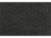 Fußmatte mit dunkelgrauen Blättermuster