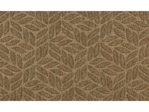 Fußmatte mit taupe-farbenen Blattmuster