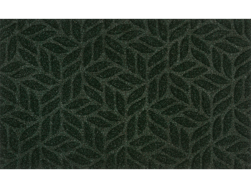 dunkelgrüne Fußmatte für den Außenbereich mit 3D-Struktur