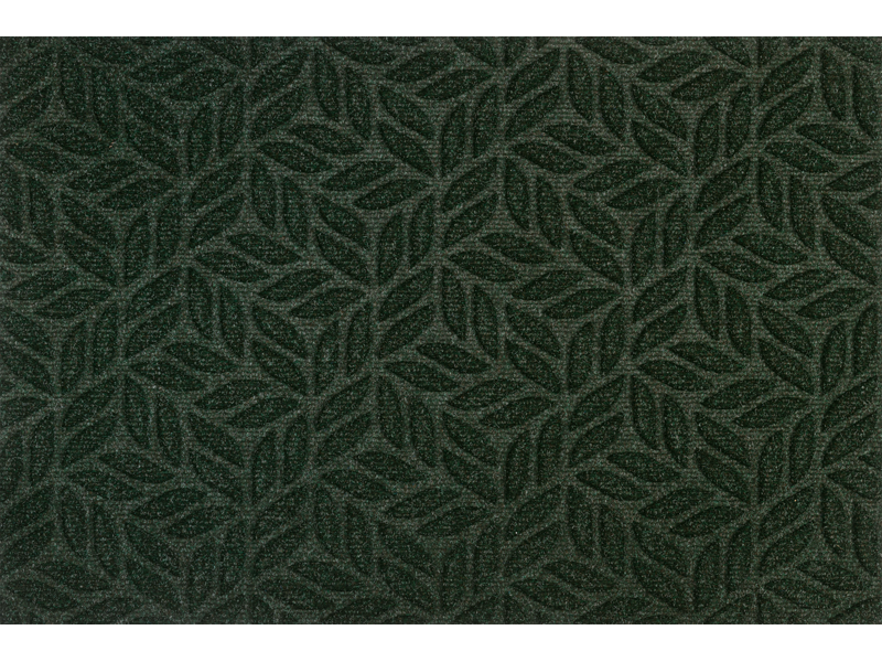 dunkelgrüne Fußmatte für den Außenbereich mit 3D-Struktur