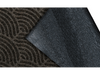 Rückenansicht der Fußmatte mit dunkelbraunen, halbrunden Linien