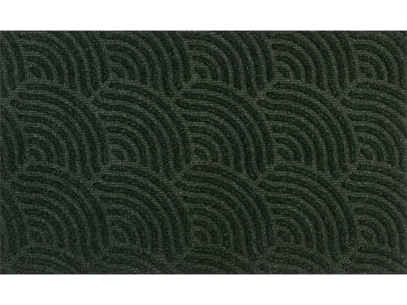 dunkelgrüne Fußmatte für den Außenbereich mit 3D-Struktur
