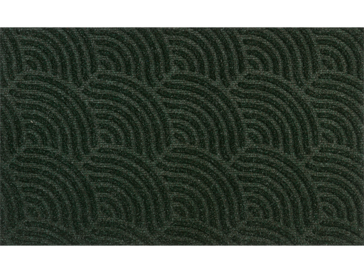 dunkelgrüne Fußmatte für den Außenbereich mit 3D-Struktur