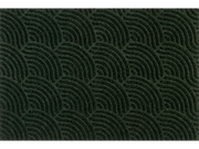 dunkelgrüne Fußmatte für den Außenbereich mit 3D-Struktur