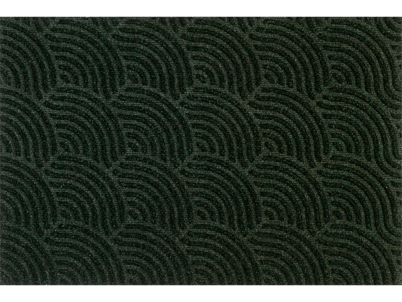 dunkelgrüne Fußmatte für den Außenbereich mit 3D-Struktur