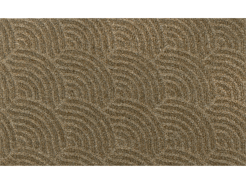 taupe wellenförmige Fußmatte