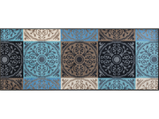 Fußmatte mit runden Ornamenten und Blöcken