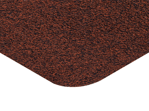 Eckansicht der Fußmatte in Braun