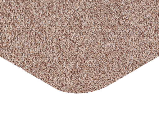 Eckansicht der Fußmatte in beige