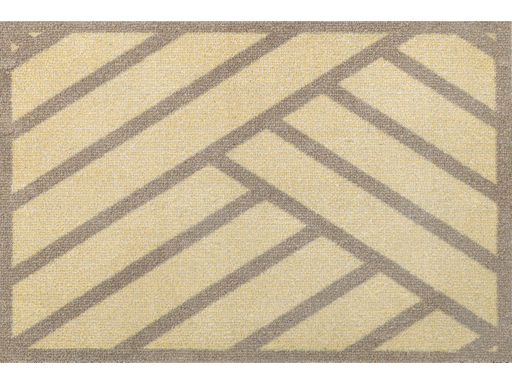 Fußmatte mit sand-beigen Streifen