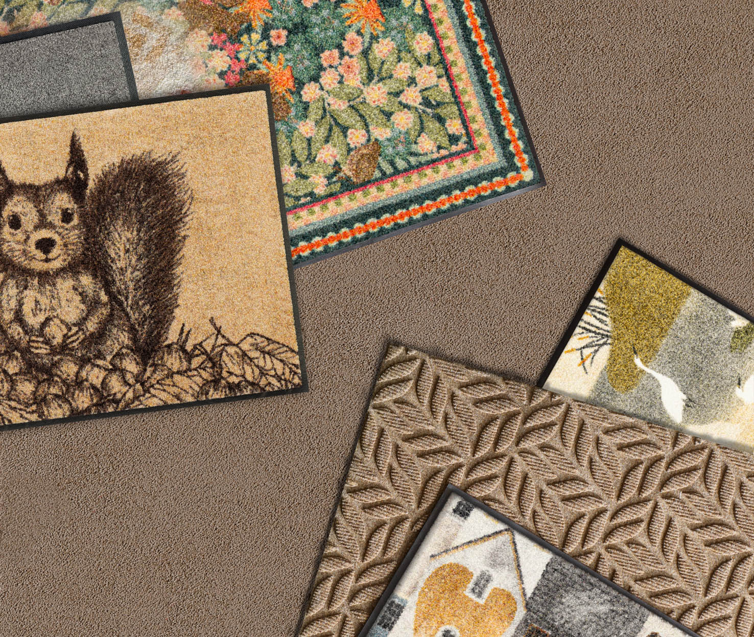 Bild von Fußmatten der Herbstkollektion wash+dry 2025