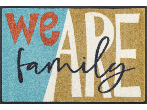 Fußmatte mit Schriftzug "we are family"