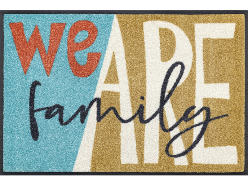 Fußmatte mit Schriftzug "we are family"