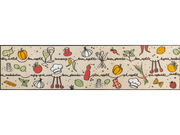 Läufer für die Küche mit Küchenutensilien