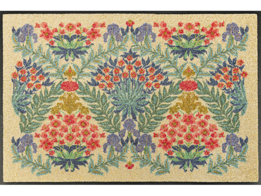 Fußmatte mit bunten Blumendetails