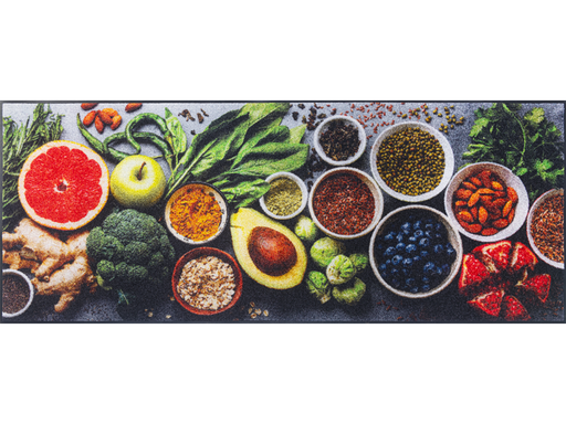 Küchenläufer mit Essensmotiven