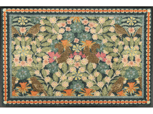 Fußmatte mit buntem floralem Muster