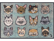 Fußmatte mit Katzenköpfen