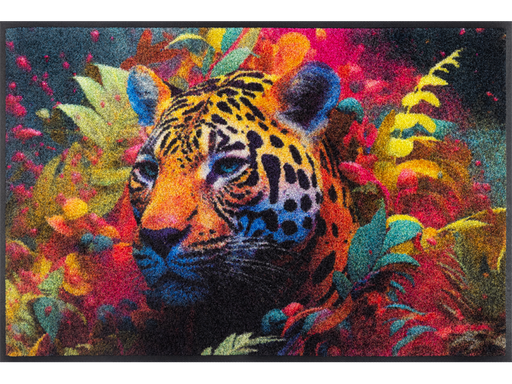 Fußmatte mit Leopard und buten Farben