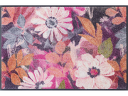 Fußmatte mit pink, rosaroten Blumen