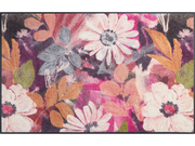 Fußmatte mit pink, rosaroten Blumen