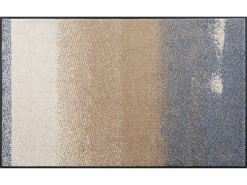 Fußmatte mit Sand- und Grautönen
