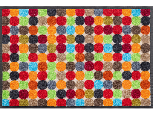 Fußmatte mit bunten Punkten