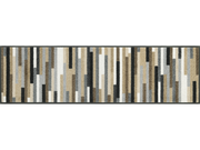 Fußmatte mit Streifen in Naturfarben