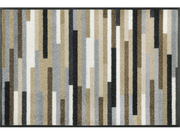 Fußmatte mit Streifen in Naturfarben
