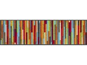 Fußmatte mit bunten Streifen