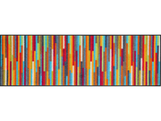 Fußmatte mit bunten Streifen