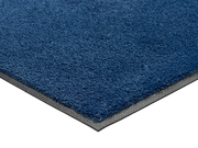 Eckansicht der dunkelblauen Fußmatte