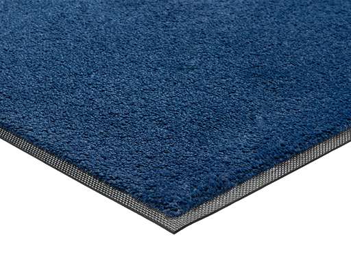 Eckansicht der dunkelblauen Fußmatte