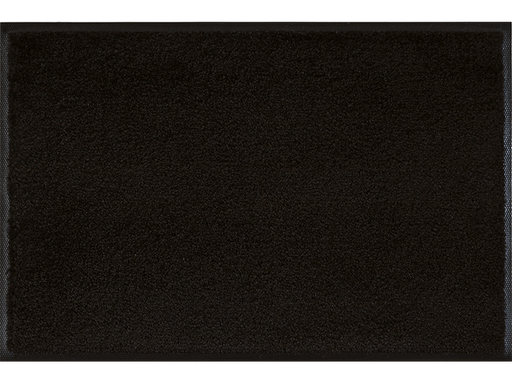 schwarze Fußmatte