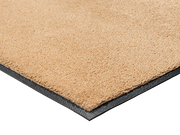 Eckansicht der sandfarbenen Fußmatte