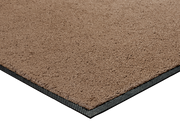 Eckansicht der taupefarbenen Fußmatte