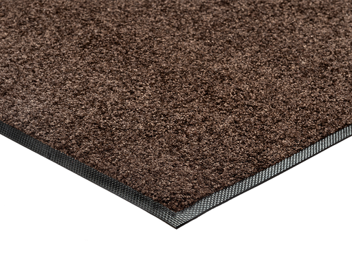 Eckansicht der Fußmatte in Braun