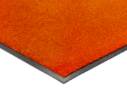 Eckansicht der Fußmatte in Orange