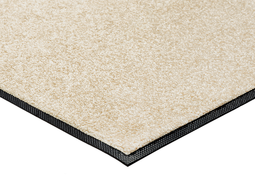 Eckansicht der Fußmatte in beige