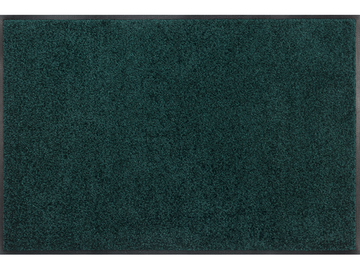 einfarbige Fußmatte in dunkel blau-grün