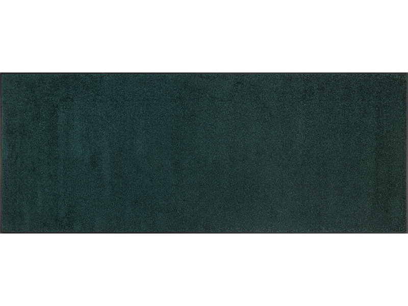 einfarbige Fußmatte in dunkel blau-grün